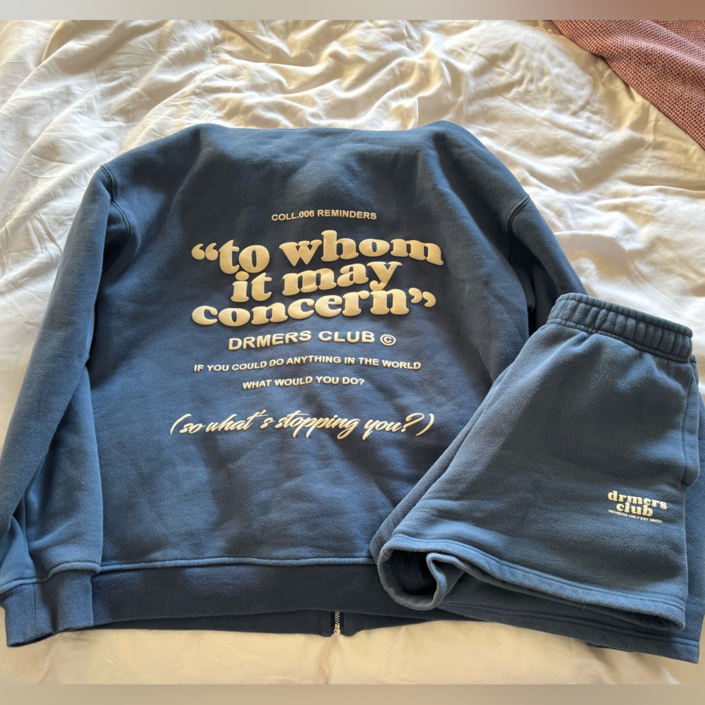 DRMERS CLUB Zip Up and Shorts Set